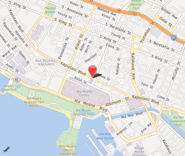Location Map: 1441 Kapiolani Blvd Honolulu, HI 96814