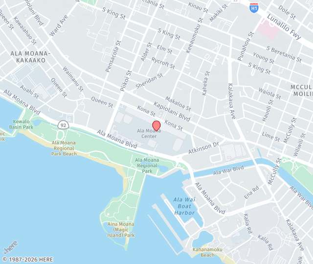 Location Map: 1441 Kapiolani Blvd, Suite 1419 Honolulu, HI 96814